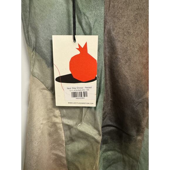 Untitled in Motion Noir Slip Dress Naiad Print Size XS NWT MSRP: $348 - Picture 7 of 10